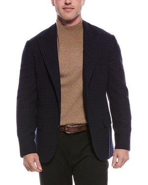 Brunello Cucinelli Wool & Silk-Blend Blazer - Black