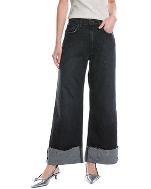 Hudson Jeans Jodie Milano Noir Loose Fit Wide Leg Petite Jean - Black
