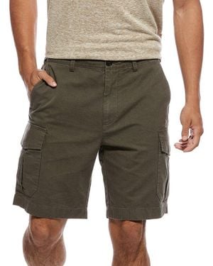 Vince Linen-Blend Cargo Short - Green