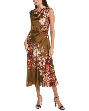 Taylor Sleeveless Midi Dress - Brown