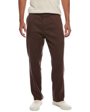 Onia Stretch Linen Trouser - Brown