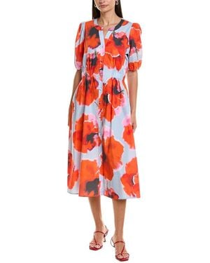 Hutch Anett Midi Dress - Red