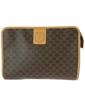 Celine Macadam Pvc Clutch (authentic Pre-loved) - Gray
