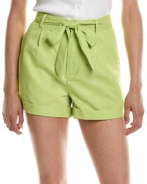 LUXE ALWAYS Linen-Blend Short - Green
