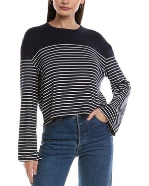 Rag & Bone Knit Stripe Shirt - Blue