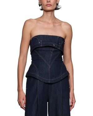 Et Ochs Jordan Corset Bustier Jumpsuit - Blue