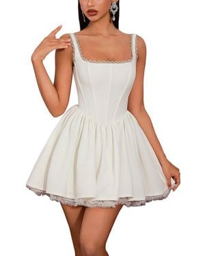Amanda Royal Mini Dress - White