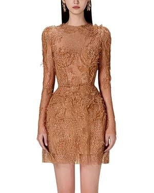 Silvia Rufino Mini Dress - Brown