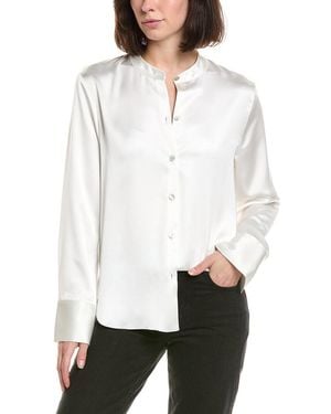 Vince Slim Fit Blouse - White