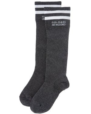 Brunello Cucinelli Two-Tone Socks - Grey