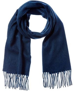 N.Peal Cashmere Woven Cashmere Scarf - Blue