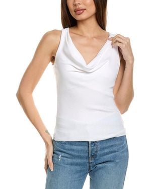 Nation Ltd Tarin Racerback Cowl Top - White