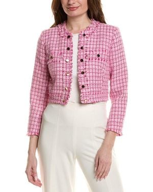 tyler boe Jackie Boucle Jacket - Red