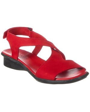 Arche Saolya Leather Sandal - Red