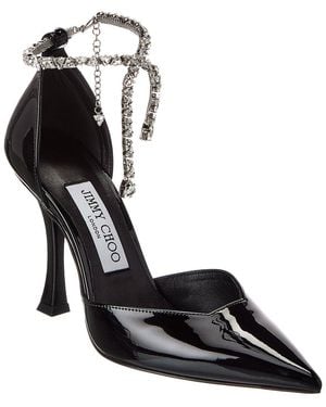 Jimmy Choo Stevie 100 Patent Pump - Black