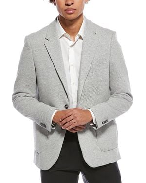 Report Collection Popcorn Texture Sportcoat - Grey