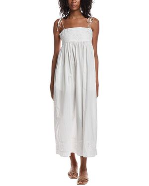 REMAIN STUDIO Broderie Maxi Dress - Grey