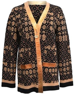 CHANEL Knitted Patterned Tweed Cardigan, Size Fr 34 (authentic Pre-loved) - Black