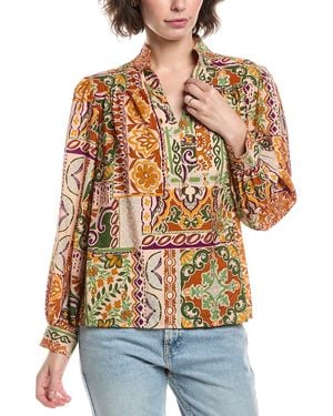 Fate Printed Top - Orange
