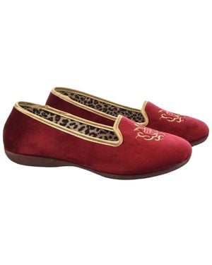 Menina Step Royal Leather Flat - Red