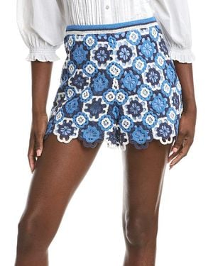 Maje Crochet Short - Blue