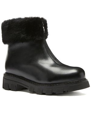 La Canadienne Adda Waterproof Leather Bootie - Black