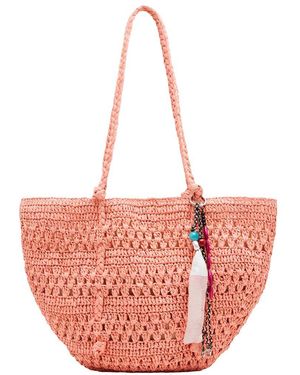 Steve Madden Raffia Shopper - Pink