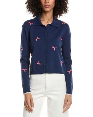 Lisa Todd Summer Snap Button Front Cardigan - Blue