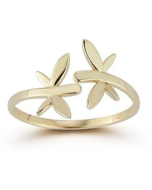 Ember Fine Jewelry 14k Diamond Dragonfly Ring - Metallic