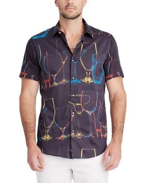 Robert Graham Neon Nights Woven Shirt - Blue