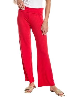 Z Supply Essential Fold Over Pant - Red