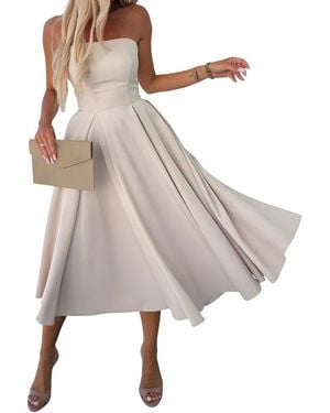 Vincent Midi Dress - Natural