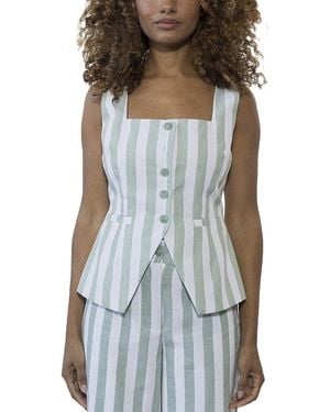 Alexia Admor Adeline Vest Top - Blue