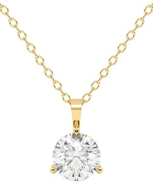 Lab Grown Diamonds 14k 2.00 Ct. Tw. Lab-grown Diamond Necklace - Metallic