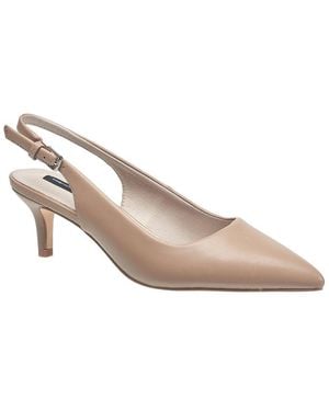 French Connection Ladies Quinn Slingback Kitten Heel - White