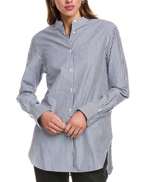 Officine Generale Officine Generale Amelia Poplin Shirt - Grey