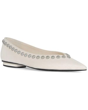 Rebecca Minkoff Studded Leather Ballet Flat - White