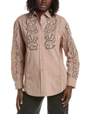 Max Mara Weekend Elmi Lace Work Blouse - Natural