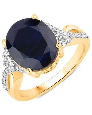 Diana M. Jewels 14K 6.54 Ct. Tw. Diamond & Sapphire Ring - Blue