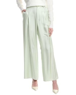 LAPOINTE Silky Twill Relaxed Pleated Pant - Green