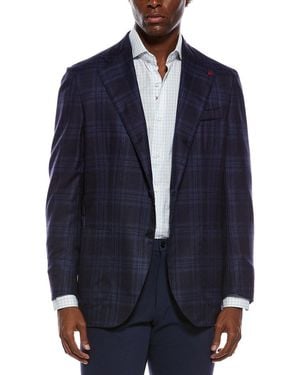 Isaia Marechiaro Cashmere & Silk-Blend Sport Jacket - Blue