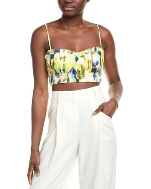 Nicholas Crina Linen Bra Top - Green
