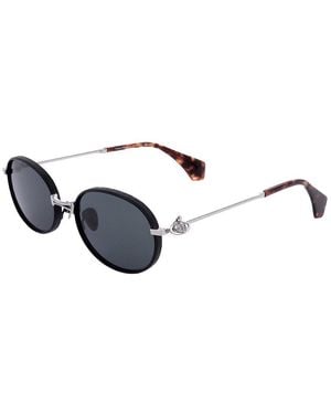 Vivienne Westwood Vw7022 53Mm Sunglasses - Metallic