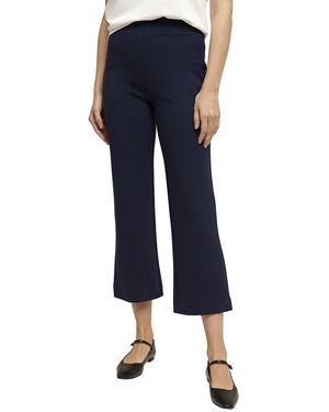 Isaac Mizrahi New York Cropped Kick Flare Pant - Blue