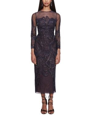 Marchesa Midi Dress - Blue