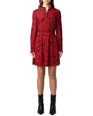 Zadig & Voltaire Refla Soft Wild Voltaire Dress - Red
