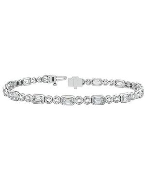 Lab Grown Diamonds 14K 5.64 Ct. Tw. Lab-Grown Diamond Tennis Bracelet - White