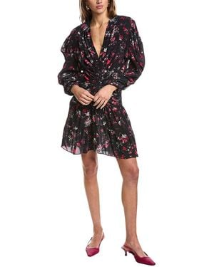 IRO Diplo Silk-Blend Mini Dress - Black