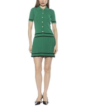 Alexia Admor Lucinda A-Line Dress - Green