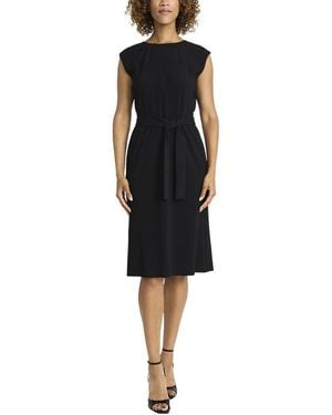 Maggy London Pleated Dress - Black